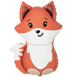 Шар Фольгированный Лиса милая (Оранжевый)