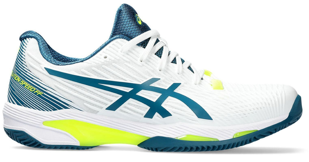 Теннисные кроссовки Asics Solution Speed FF 2 Clay - white/restful teal