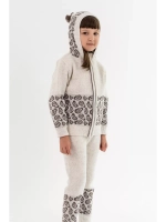 Кофта вязаная с капюшоном