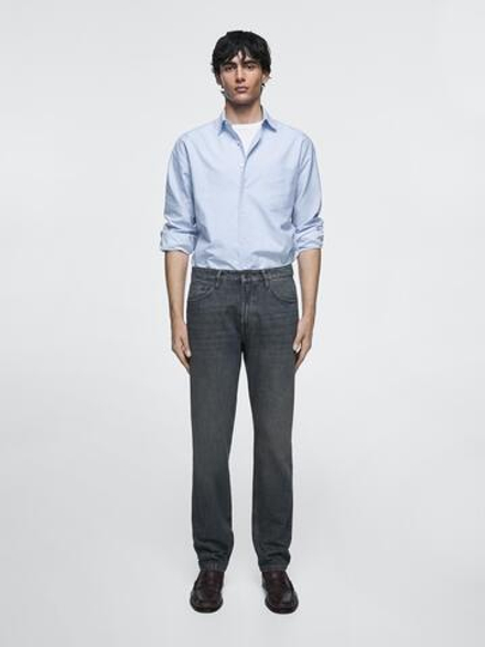 Massimo Dutti Джинсы зауженного кроя, темно-синий