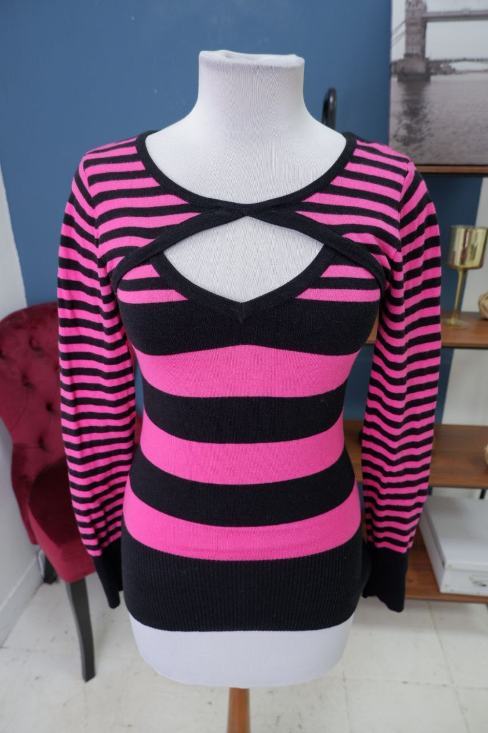 Джемпер полосатый 44-46 размер