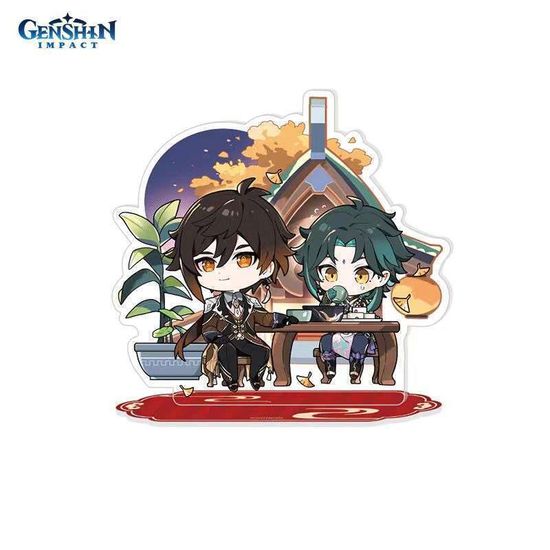 Акриловая фигурка Genshin Impact Сяо Xiao Жонгли Zhongli Fifth Day of Lunar New Year 6942421106487