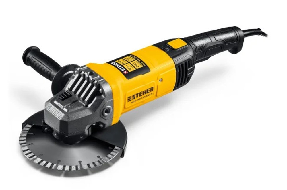 Шлифмашина угловая STEHER 180мм 2000Вт Х