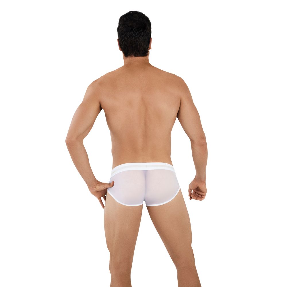 Мужские трусы брифы белые с сетчатой вставкой Clever BERNA BRIEF 103001