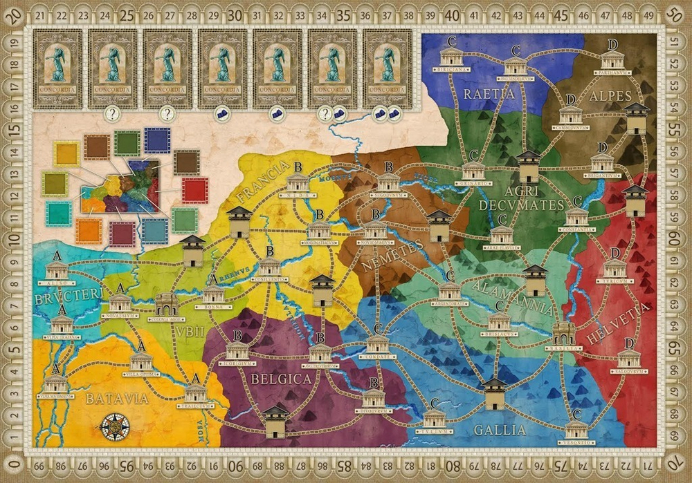 Concordia: Britannia / Germania. Карта Германии
