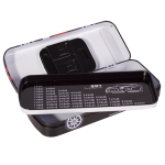 Пенал металлический машина 2 отделения Alingar, таблица умножения, 80 х 200 мм, "Sport car", синий (спортивная машинка)