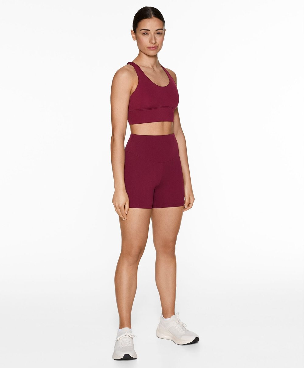 OYSHO Велосипедки Comfortlux с высокой посадкой длиной 10 см, вишнёвый