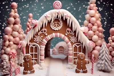 ЗИМА ПРЯНЯ №3 фон неопреновый