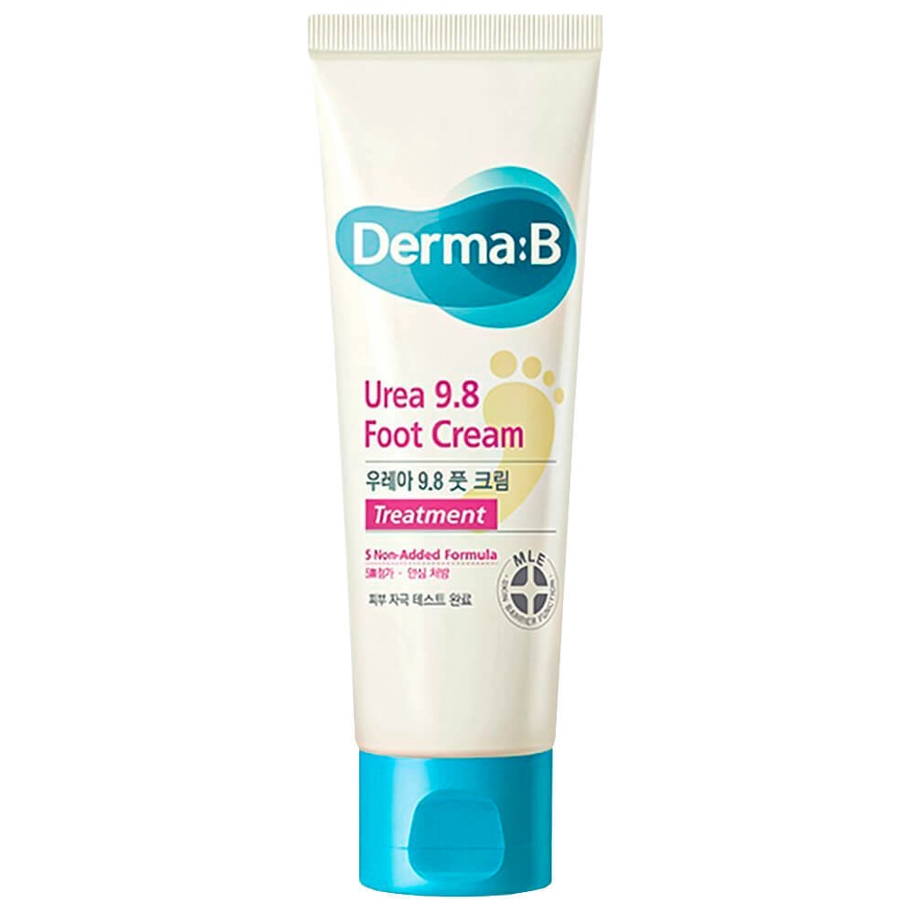 Derma:B Urea 9.8 Foot Cream, 80ml - Смягчающий ламеллярный крем для ног с мочевиной