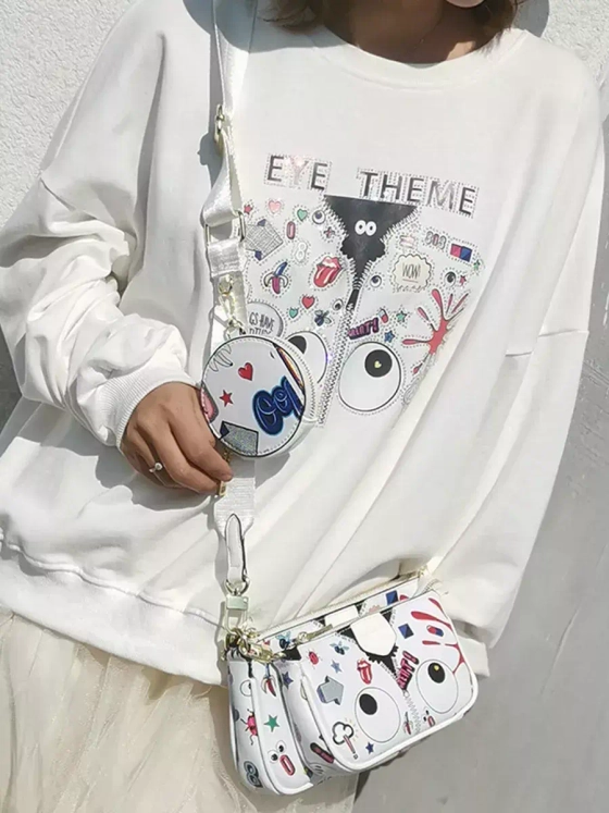 Сумка 3 в 1 клатч кошелек для подростка сумочка через плечо