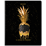 Тетрадь А5 48 л. BRAUBERG скоба клетка матовая ламинация фольга "Black&Gold" (микс в спайке) (20 штук в упаковке)