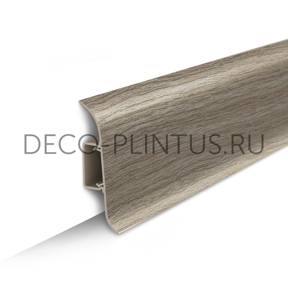 Плинтус напольный Идеал Классик 55 мм, 205 Дуб капучино (IDEAL Classic 55мм, 2.2м,)