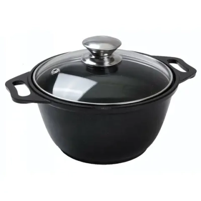 Кастрюля 1л «Традиция» литой алюминий КМ-к01а