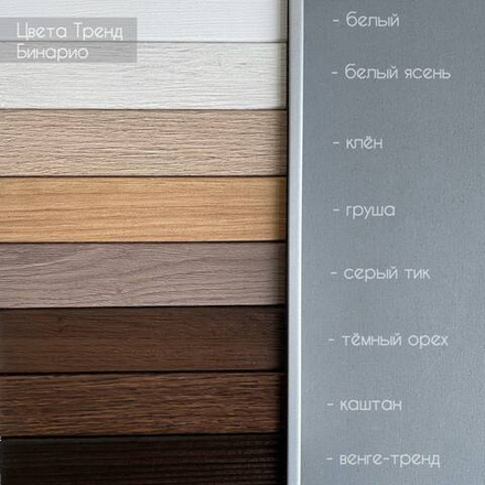 Карниз профильный двухрядный Бинарио венге тренд/сталь