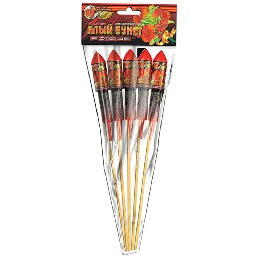 Ракета «Алый букет» 36/5 (1 шт) Р011005