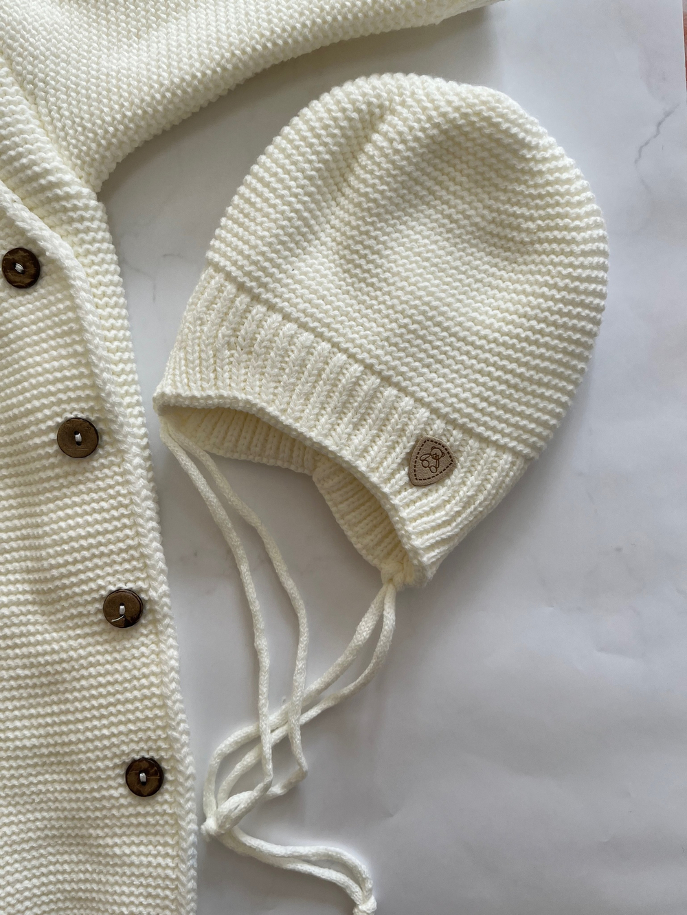 Костюм вязаный на выписку "АйШах - Baby" (Комбинезон + Шапка) (Цвет: Розовый)