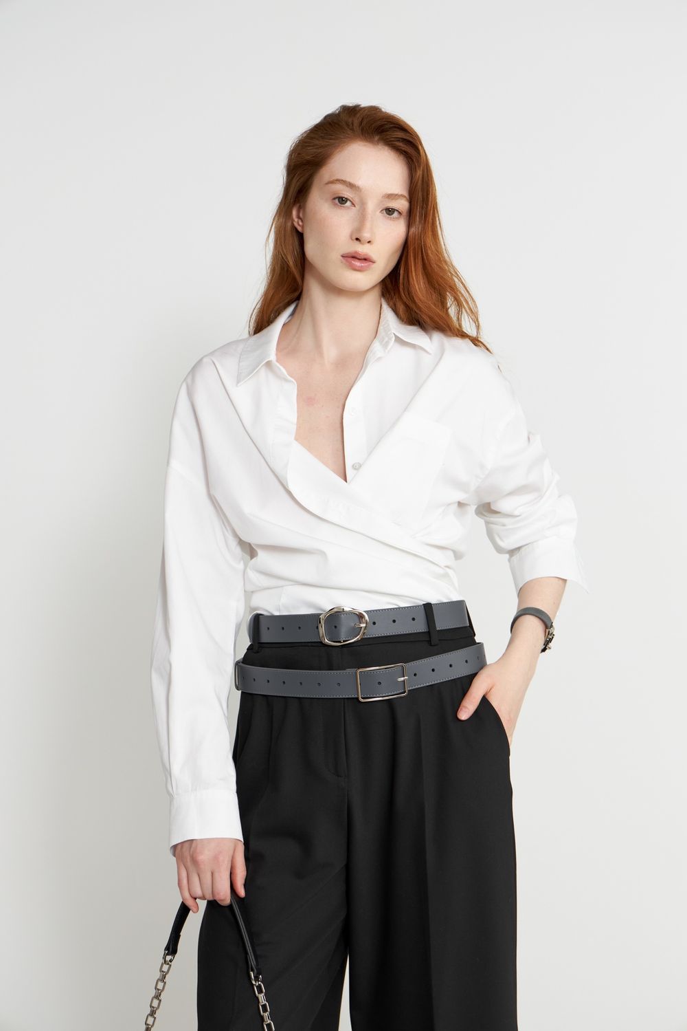 БАЗОВЫЙ РЕМЕНЬ С ПРЯМОУГОЛЬНОЙ ПРЯЖКОЙ GRAPHITE