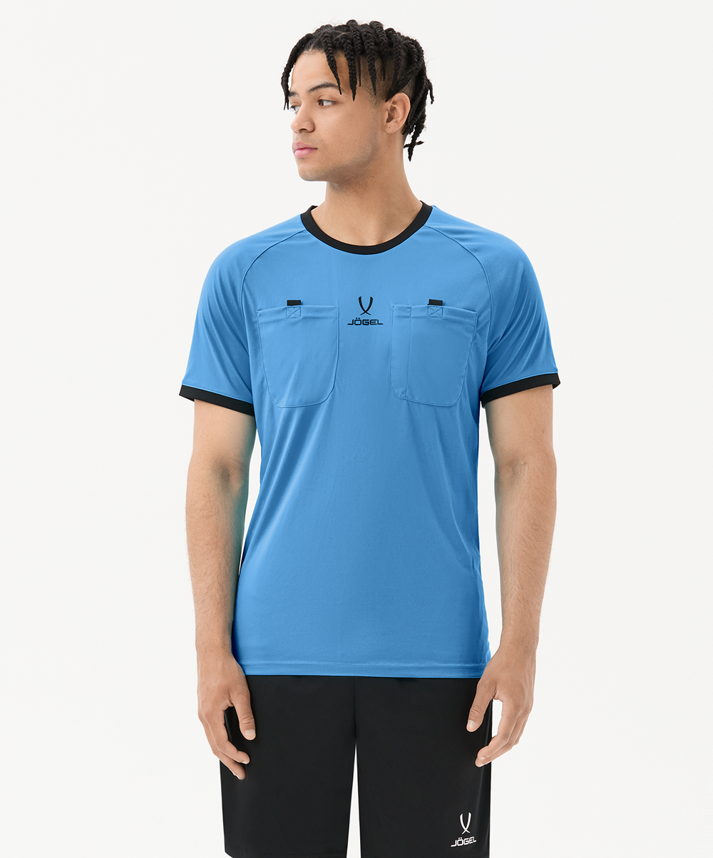 Футболка судейская Jogel Referee tee, голубой S2