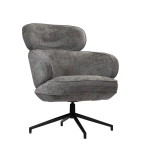 Кресло Bradex Home KING серый, шенилл