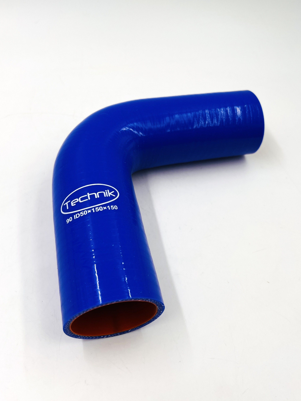 Патрубок угловой 90 размер 150х150хD50 мм 1 шт силикон