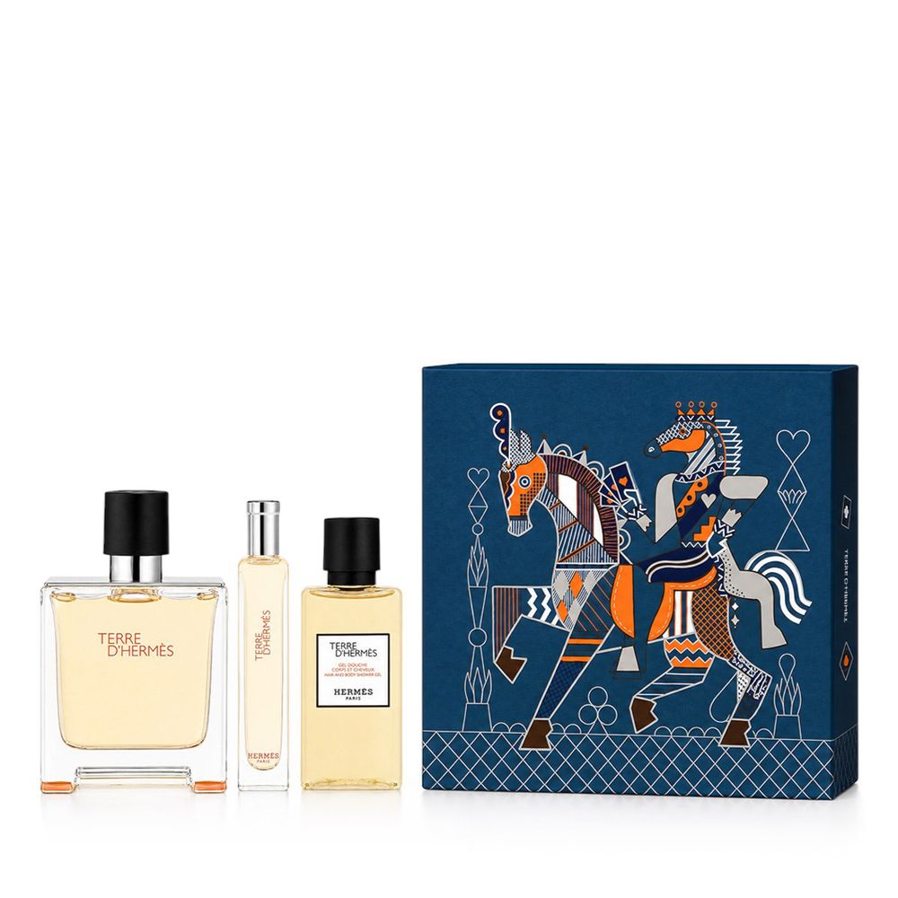 Hermès Terre D'Hermès Parfum 75 ml + Parfum 15 ml + SG body and hair 40 ml M 1 pcs