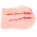 Реалистичный мастурбатор «Жура» - вагина и анус (Цвет: телесный)