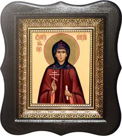 Евдокия (Ия) Римляныня, Персидская преподобномученица. Икона на холсте 10х12 см в киоте 18х20х4 см