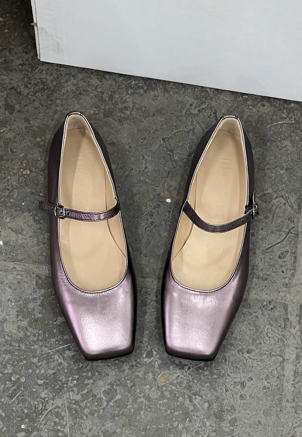 Туфли // Mary Jane // Metallic Lilac