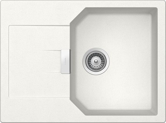 Мойка SCHOCK Manhattan 40 D Cristalite корз.клапан 640x510 альпина