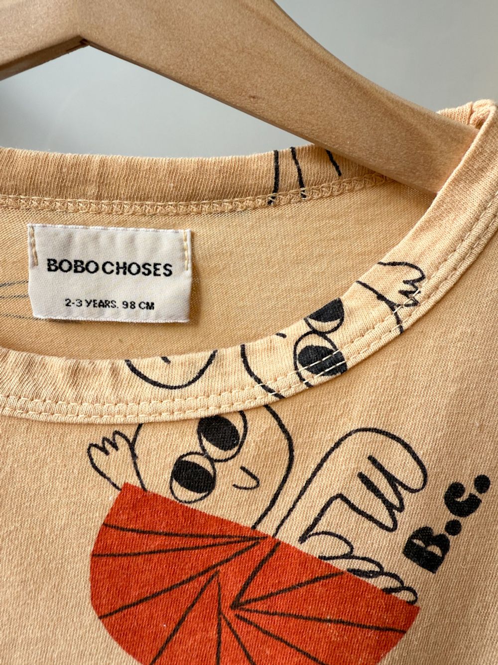 Хлопковая футболка Bobo Choses, 98