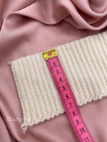 Подвяз вязаный бежевый 0,6-0,7 м, ширина 7 см