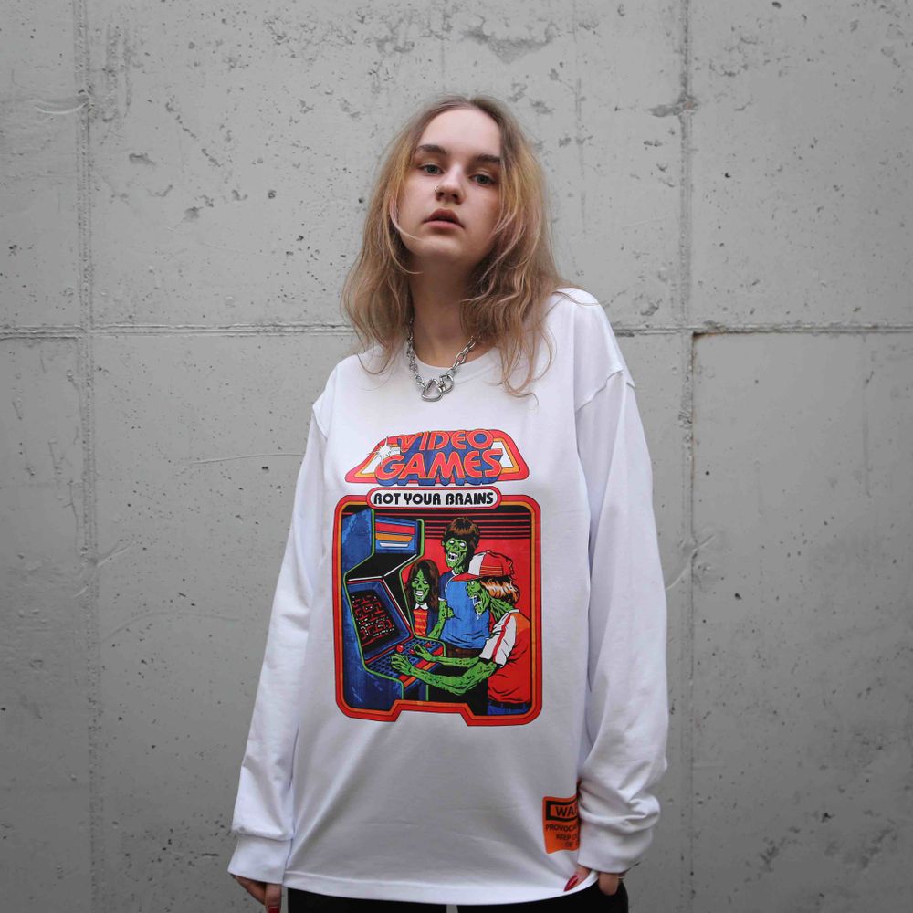 Лонгслив SR by Epic Merch Video Games Белый