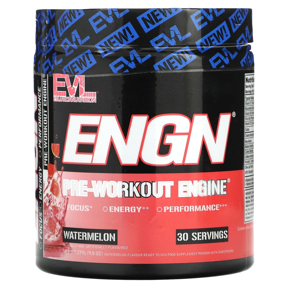 EVLution Nutrition, ENGN, перед тренировкой, арбуз, 279 г (9,8 унции)