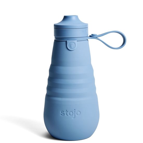 Бутылка складная силиконовая Stojo Sports Bottle Steel, 20 oz / 590 мл (уценка)