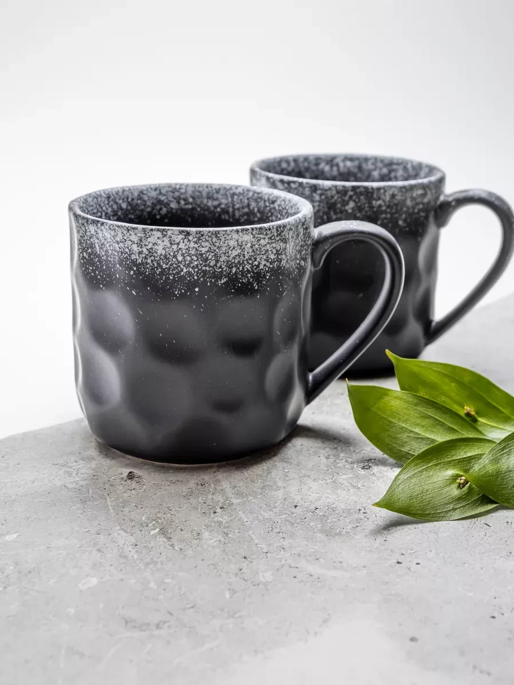 Набор кружек 2 шт, 350мл, Черный песок