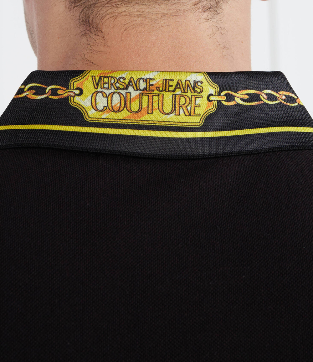 Поло Versace Jeans Couture - черный(75GAGT01CJ01T)