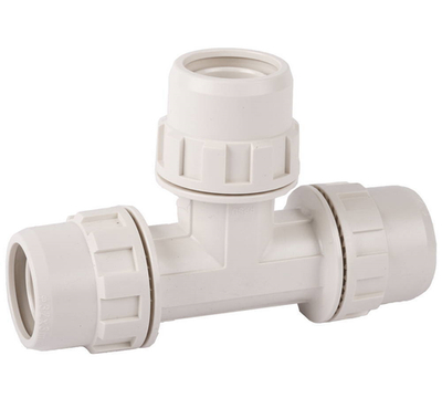 ЗУБР ШиреФит, штуцер с гайкой - штуцер с гайкой - штуцер с гайкой, 26 мм, соединительный тройник (51505-26)