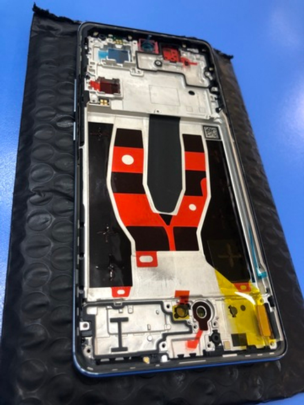 Дисплей в сборе с тачскрином и рамкой синий для Oppo Reno 10 5G Оригинал