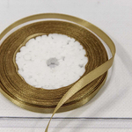 Лента Атласная 0,6см х 28м Сатин (Золотой)