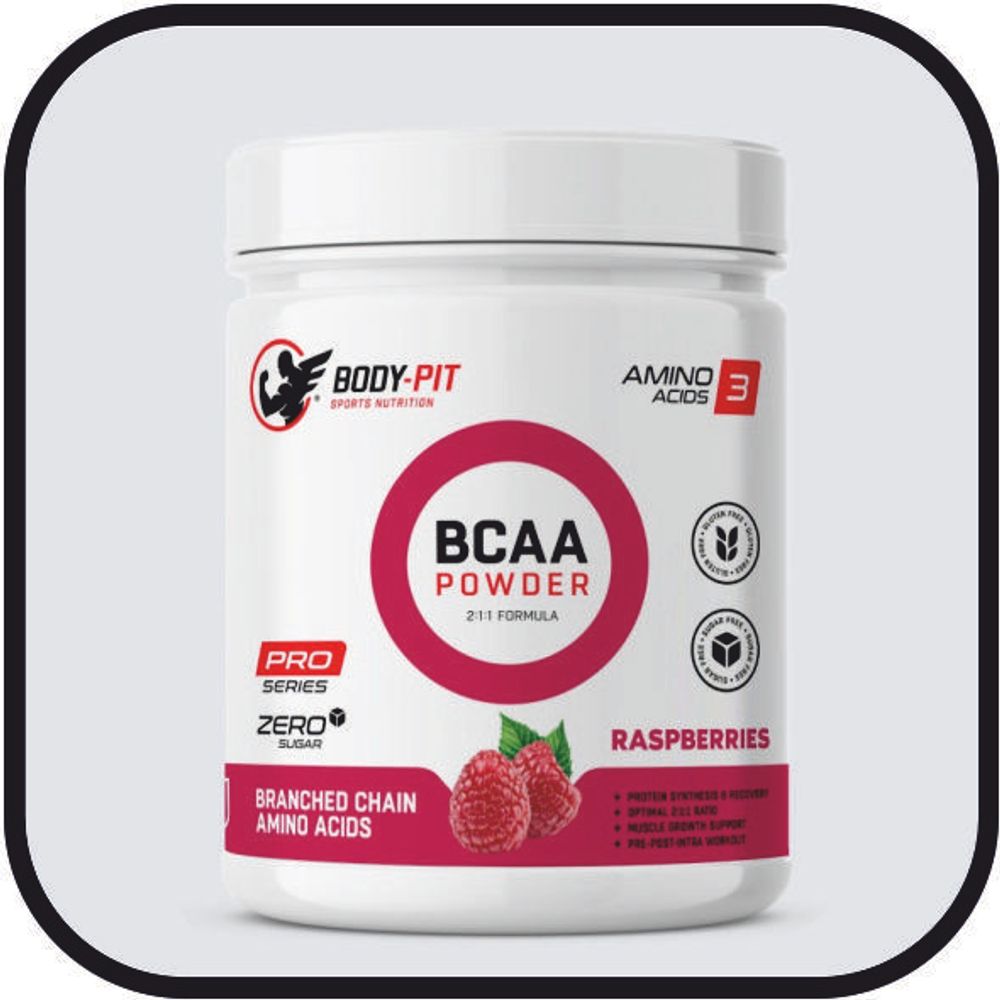 БЦАА Body-pit BCAA 2.1.1, 110 г малина,