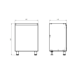 Кухонный модуль Виго под мойку, без столешницы