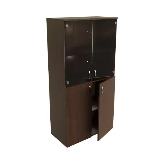 Шкаф низкий стекло бронза Континент ЛФ223 800х406х1610, венге