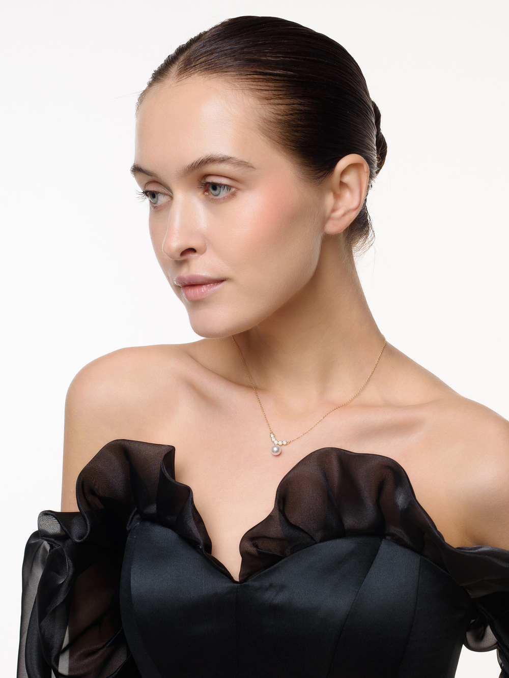 Колье "Pearl Ball Eyes" Gold