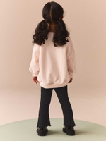 Толстовка и легинсы с оборками в комплекте для девочки Next B24-546, Кремовый, Черный