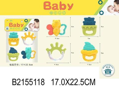 Набор погремушек 4шт, пакет 2852-3