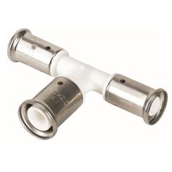 Тройник HENCO переходный увеличенный в центре, ПВДФ пресс, 20x26x20