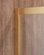 Душевой уголок Cezares Molveno 90x90 Molveno-A-2-90-P-BORO стекло матовое рифленое/профиль матовое брашированное золото