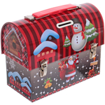 Банка жестяная «Снеговичок» 17*8,5*13см