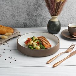 Салатник 600 мл d 22 cм h4,4 cм White Matt New Brown Taiga P.L. [4]