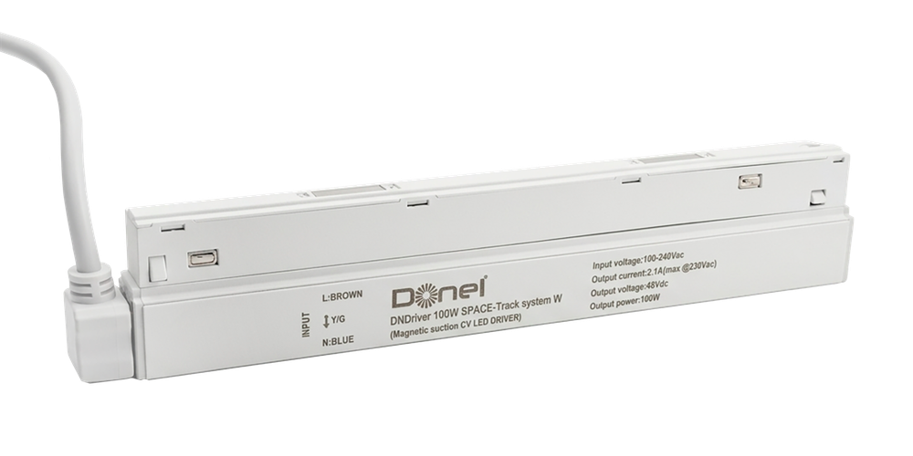 Блок питания 100W 48V 2А устанавливаемый в шинопровод Space Track , L233xW22xH25 мм, белый